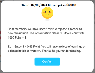 CoinPayU - Migration from Satoshi to Points