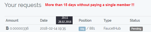 1 Katoshi - At least 15 days without payments