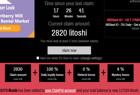 Moon Litecoin - Time & Claim Amount Do Not Resetre